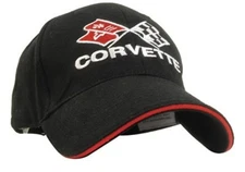 C3 Corvette Black & Red Piping Twill Hat