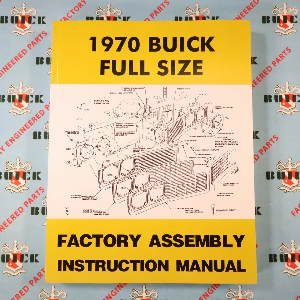 Buick 1970 manual de montaje de fábrica. Restauración LeSabre Wildcat Electra Riviera Foto 2 de 4