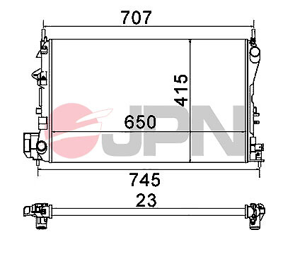 JPN KüHler WasserküHler MotorküHler FüR Opel Vectra C Saab 9-3 Cabriolet YS3F-image