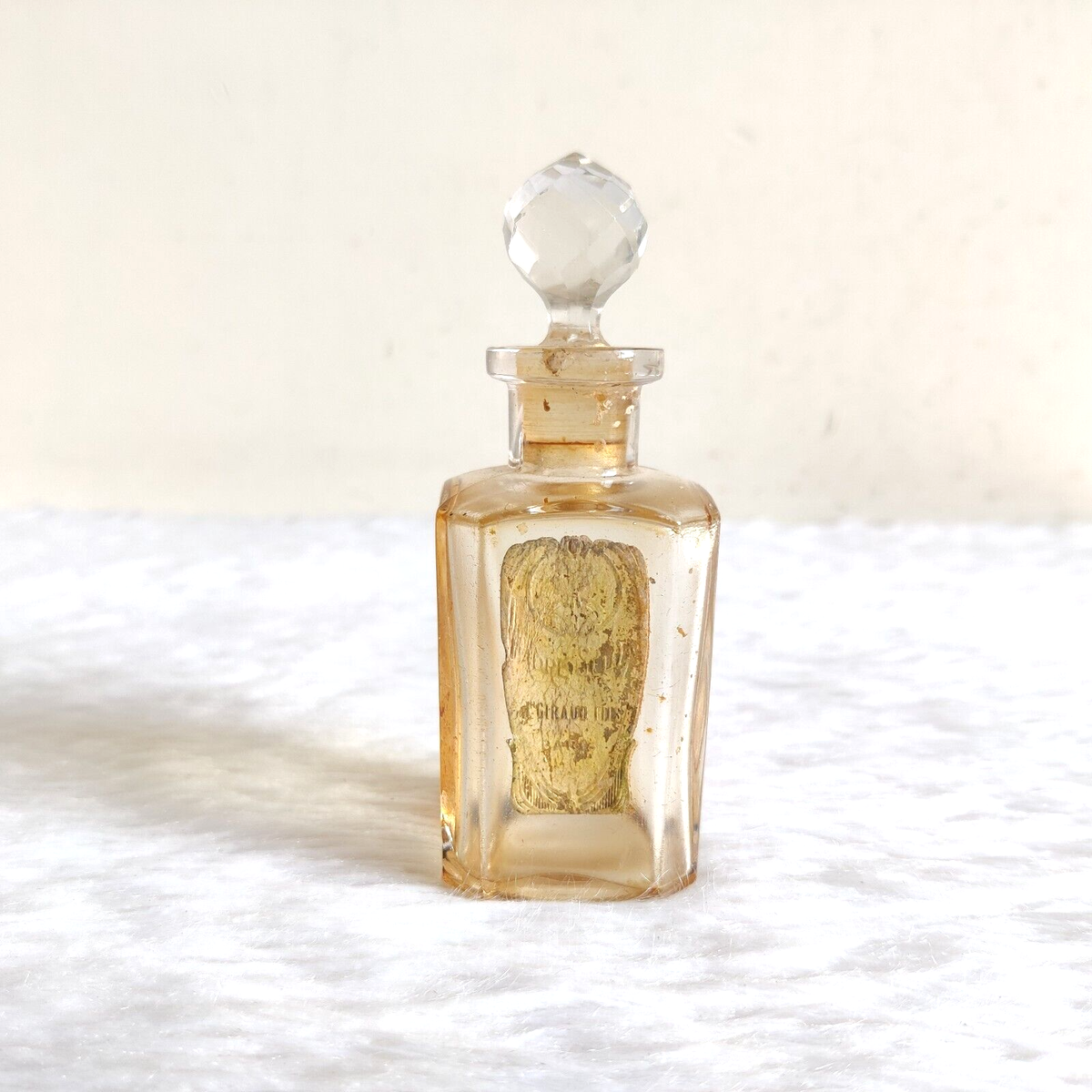1920s Vintage J.Giraud Fils Glass Perfume Bottle France Old