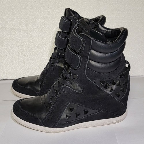 spiked wedge sneakers