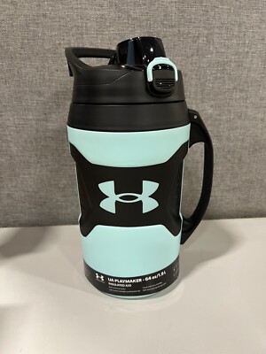 Under Armour Playmaker Jug 64 oz Foam Insulated Water Bottle Aqua
