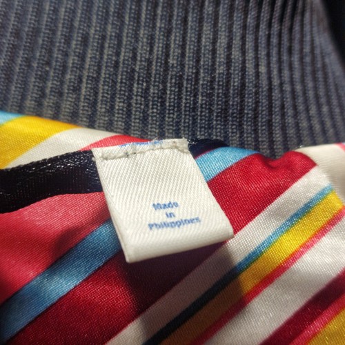 Adidas Women's Small Reversible Full Zip Multicolour Striped Jacket Zip Pockets - Picture 9 of 14
