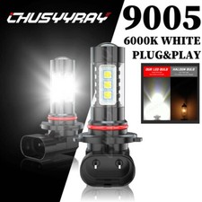 Pair 6000K White LED Fog Light Bulbs For Dodge RAM 1500 2500 3500 2010 2011 2012