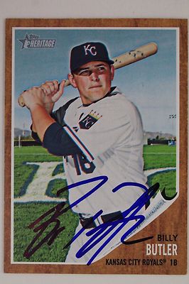 BILLY BUTLER 'Country Breakfast' Autographed 2011 Topps Heritage Signed Card 16E