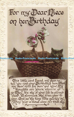 R560474 Für meine liebe Nichte zum Geburtstag Diese kleine Karte sende ich meiner Liebe zur Katze