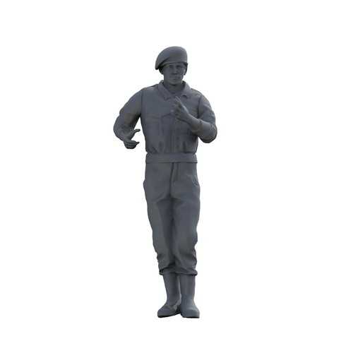 SSMODEL SSTR72900A 1/72 Flames Of War FOW 20mm Miniatures UK Tank Soldiers - Picture 4 of 5