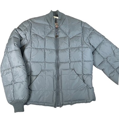 Walls Vintage Western Yoke 80s Puffer Jacket Gray Mens Medium Tall USA