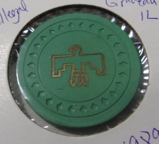 THUNDERBIRD ILLEGAL CASINO NCV gaming poker chip E. Cape Girardeau Illinois