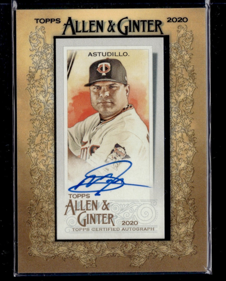 Willians Astudillo #MA-WA Baseball Cards 2020 Topps Allen & Ginter Mini Autographs trading card — raw and PSA graded price guide