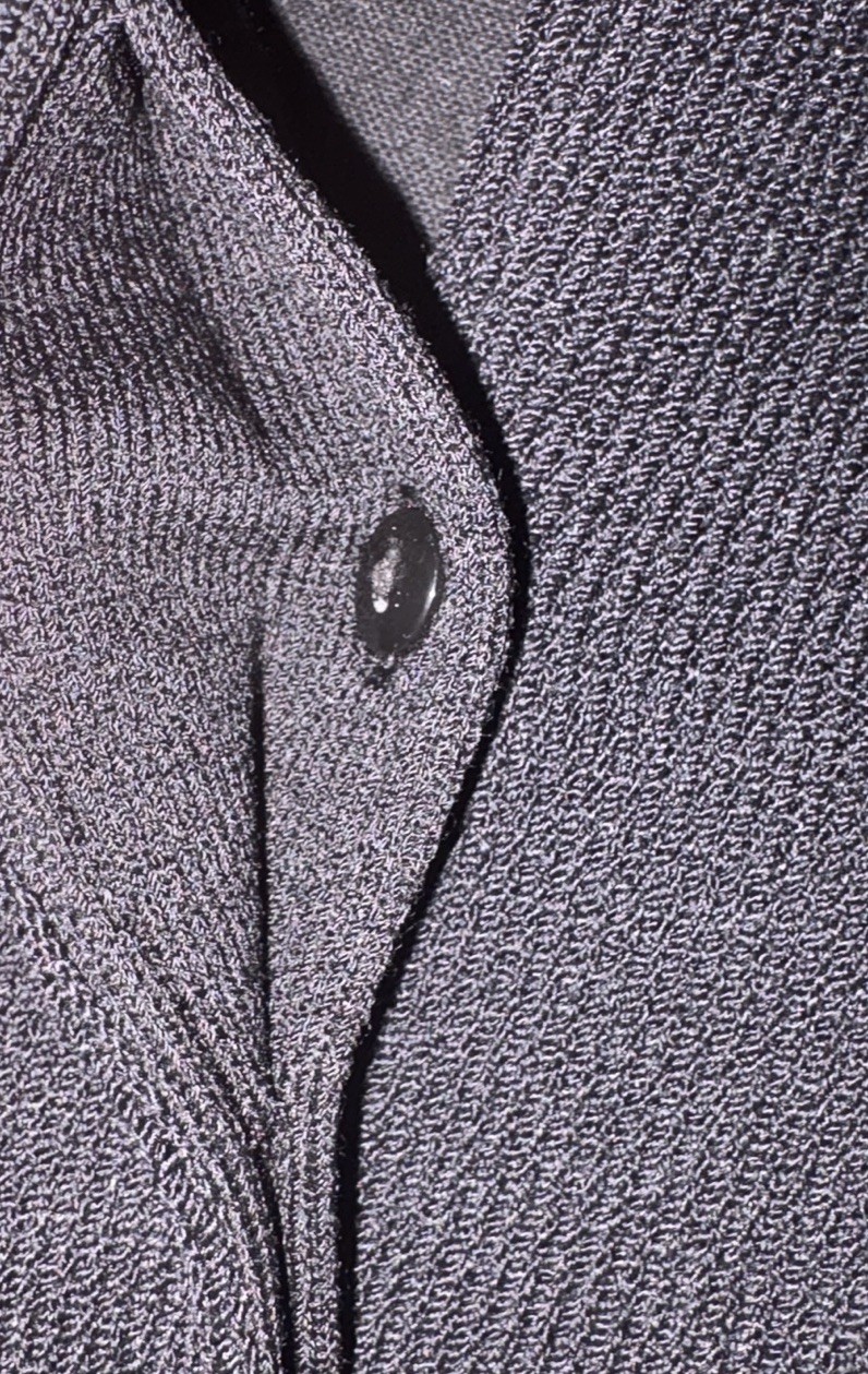 St John Basic Jacket Knit Black Blazer Size 6 Sho… - image 6