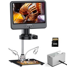 4K HDMI Digital Microscope 10.1'' Screen 1500X 30FPS for Soldering - Coin