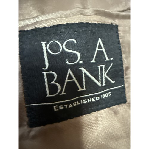 Jos. A. Bank Men's Brown Plaid Silk Wool Linen Sports Coat Blazer Jacket Size L - Picture 3 of 4