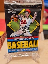 1988 Topps UK Minis American Baseball Pack Unopened Mike Scioscia (Back) 