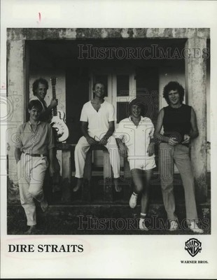 1986 Press Photo Musical Group Dire Straits - lrp27979