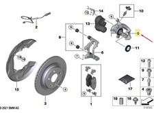 BMW X1 U11 Bremssattel hinten rechts 34208848858 NEU ORIGINAL