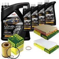 Mann Inspektionspaket 9L Mannol Longlife 5W-30 FüR BMW E64 645 Ci E63 E60 545I