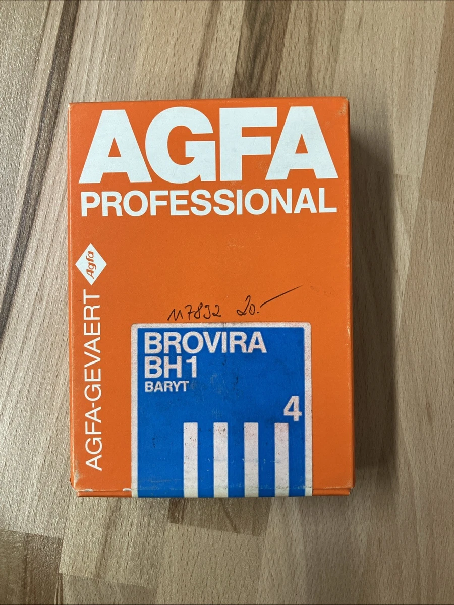 Papier Photo Ancien AGFA Brovira Speed N&B (expiré) - 7x9 Pouces - Pour Pièces