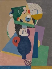 Flowerpot : 1922 : Georges Valmier : Archival Art Print