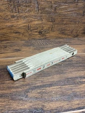 VINTAGE Ace Hardware Extension Rule 72" Or 6’ Blue End Folding Wood Ruler USA