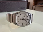 Vintage Timex 1980s Tv Dial 1983 E Line (not Reissue) Silver Square Original