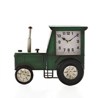 Hometime Mantel Clock - Dark Green Tractor New in Box