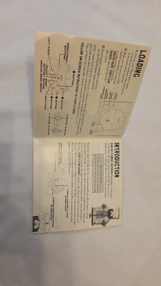 South Park: Chef's Luv Shack (PlayStation, PS1) Manual Only No Game - Image 3 of 3