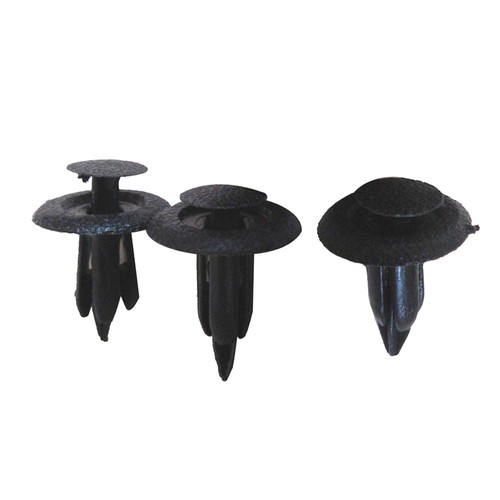 100x Parachoques Coche Guardabarros Maletero Tornillo Remaches Negro Plástico Sujetador Clips Herramientas - Imagen 7 de 15