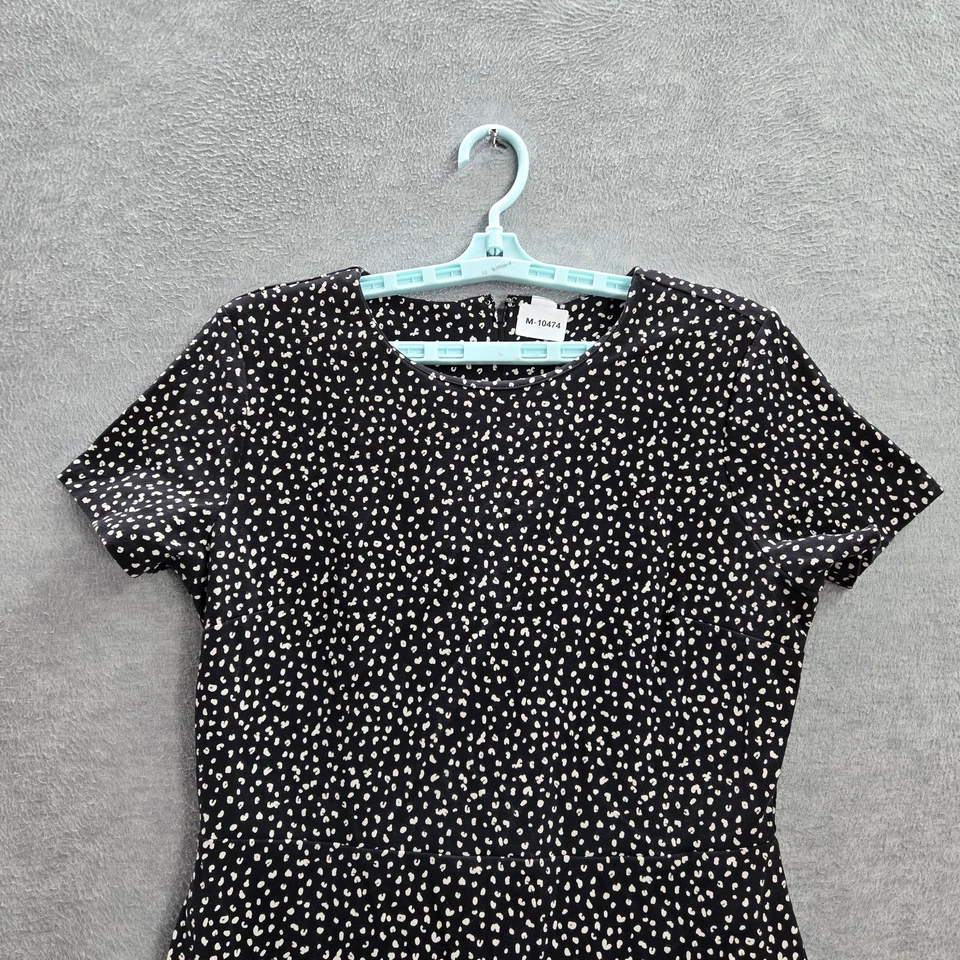 Vestido para mujer Old Navy L negro moscas funda a lunares manga corta Foto 4 de 4