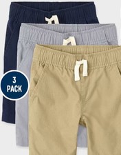 The Children's Place Boy's Pull On Jogger Shorts- Multi 3 Pack Size 8 NWT
