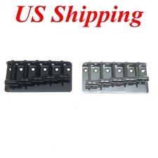 KAISH 5-String Electric Jazz J Bass/Precision P Bass Bridge Chrome/Black