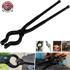 17" Better Forge Tongs Knife Making V-Bit Bolt Blacksmith Tongs Wolf Jaw Tongs