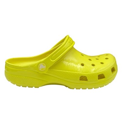 Crocs Mens Classic Slip-on Clogs Size 5 Neon Yellow Glossy  display picture 3