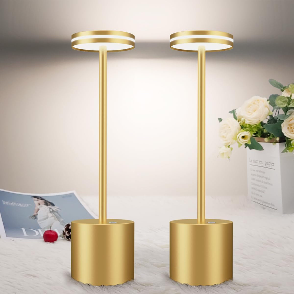 Recensione Set 2 Lampade da Tavolo 5000mAh - Senza Fili e Dimmerabili