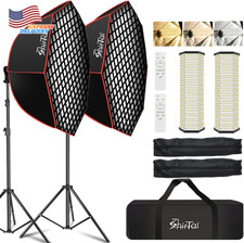 37" Octange Softbox Lighting Kit with Honeycomb Grid 110W 2700K-6500K
