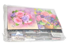 Craft Buddy Crystal Art Diamond Painting Greeting Card Kit Set Butterflies Roses