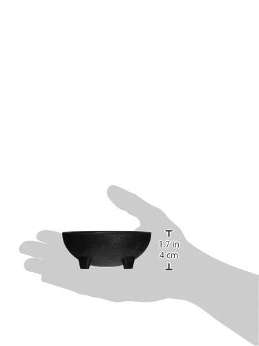 Tigelas de salsa Molcajete 4 onças pretas conjunto de 4 - Imagem 2 de 2