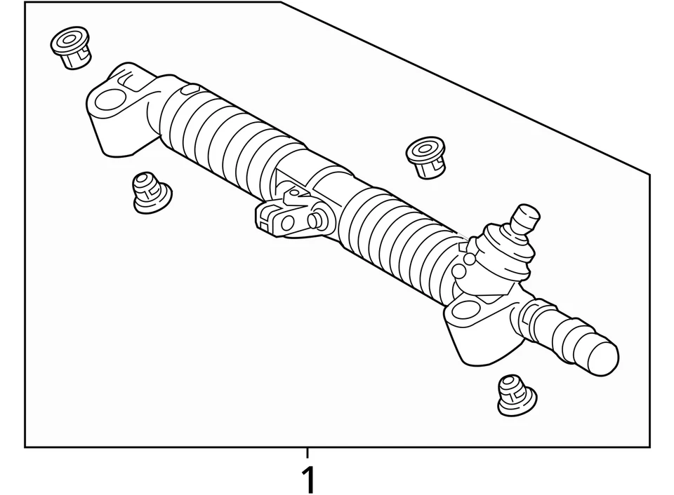 Steering Gear/Rack Power Rack And Pinion Fits 11-15 SCION IQ 3892671 Foto 4 de 4