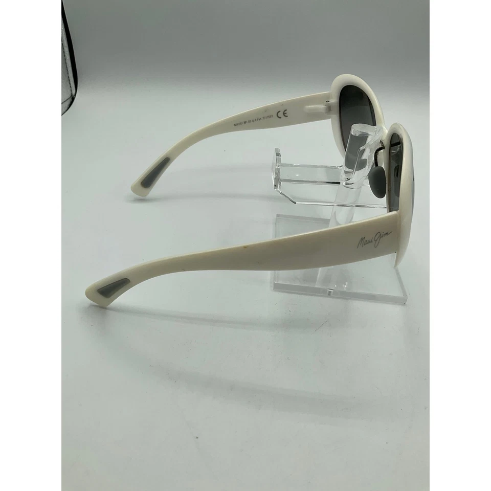 Óculos de sol branco feminino Maui Jim Nahiku, 7717557-MJ436 - Imagem 2 de 4