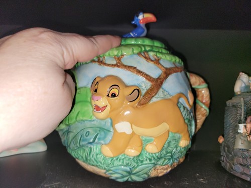 1994 Disney Lion King Musical Teapot-Schmid-Simba-Nala I Just Can't Wait to Be - Picture 6 of 11
