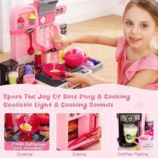 Kids Kitchen Playset Kitchen Set for Toddlers 1-3 3-5, Cooking Stove, Play Sink