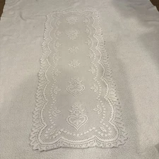 White Table Runner 40.5”x16”