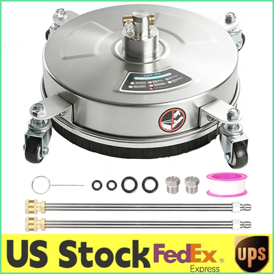 #ad 16.5quot; Pressure Washer Surface Cleaner w 4 Wheels for Patio amp; Driveways4000 PSI $69.99