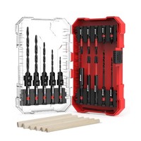 Ezarc 24-Teilig Senkbohrer Set Konisch 6 HolzstäBchen 1/4 Sechskantschaft Box