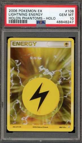 Pokemon Lightning Energy EX Holon Phantoms Holo Rare #108 PSA 10 Gem Mint