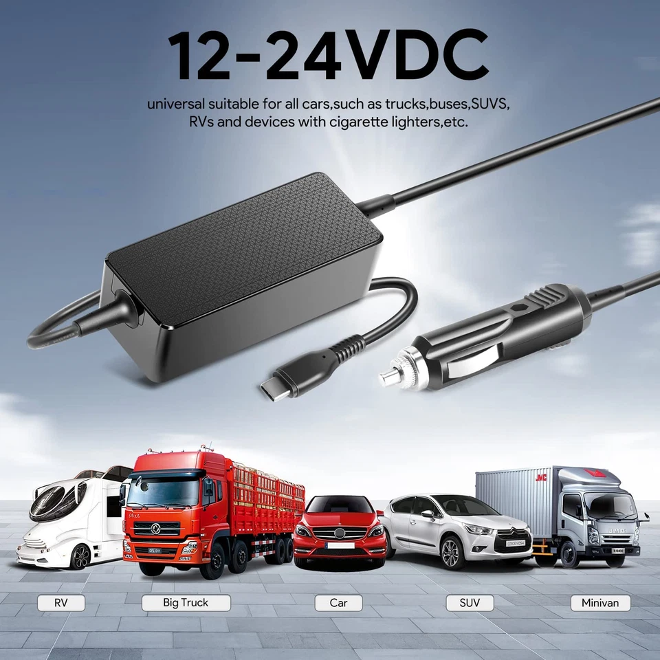65 Watt USB C Type C Laptop Charger for Lenovo dc/in-car Macbook 15 13 Inch HP - Image 3 of 4