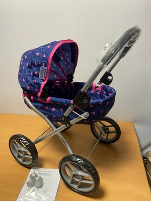 Kinderplay Puppenwagen mit Schmetterling in marineblau/pink KP0260T