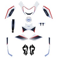 Kit Tank Full Aufkleber 3D Kompatibel Mit Honda Transalp XL 750 2026 Ross White