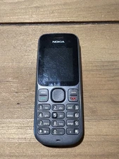 Original Nokia Grey and Black Cell Phone Small Card Included UNTESTED