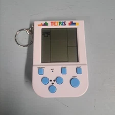 Tetris Electronic Pocket Video Game With Keyring by Fizz Creations 